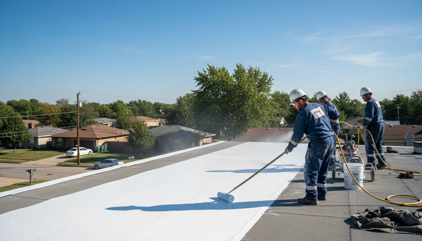 Commercial roof coating in Plymouth, IN near me